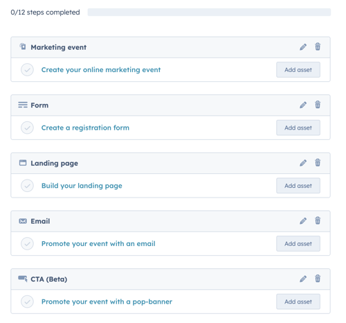 HubSpot Campaigns Tool kuvakaappaus