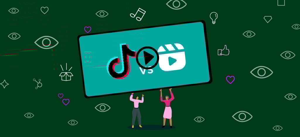 Lyhytvideopalvelu TikTok vs. Instagram Reels