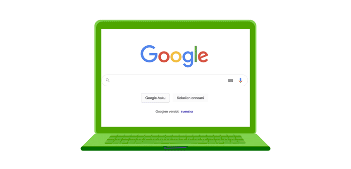 Googlen vastauslaatikko - Blink